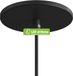 LEDatHOME - Plafonnier encastré avec 1 trou central, Métal, Noir, Rond, 126 cm
