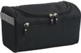 Merkloos / Sans marque Dailygoods Toilettas waterdicht met haak, groot, voor dames/heren, cosmetica opbergen, 25 x 13 x 14 cm, zwart