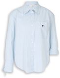 TOM TAILOR Blouse pastelblauw / pasteelgeel / wit