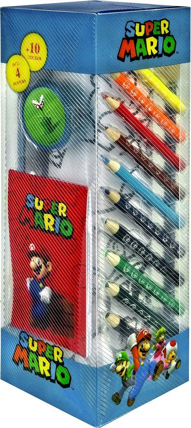Undercover Super Mario Stationery Set Tower 35dlg