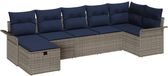 vidaXL Banc de jardin 7 pcs Poly rotin