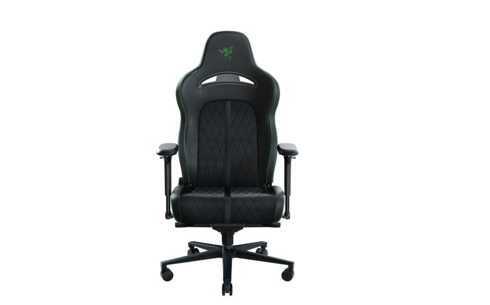 Razer Enki Pro Gaming Stoel - Zwart/Groen - Gestoffeerde zitting - 136 kg - Universeel