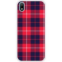 Y5 2019 Tartan Rouge 2 Bedrukt siliconen hoesje