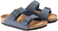Birkenstock Arizona Pantoufles Junior Marine Cuir EVA Semelle plate Unisexe 34