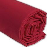 IPEA Katoenen Poplin Stof Rood - 200 cm x 150 cm - Gemaakt in Italië