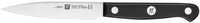 Zwilling Gourmet Paring Knife - 10cm - Stainless Steel - Black Handle