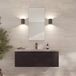 Loevschall Refine Spiegel | Wandspiegel bruin met frame | Decoratieve spiegel voor badkamer, woonkamer, slaapkamer en hal | Minimalistische en stijlvolle spiegel van geborsteld messing