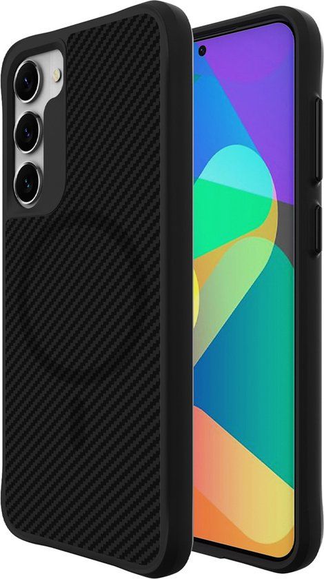 iMoshion Rugged Hybrid Carbon Case - Black - for Samsung Galaxy S23 Plus