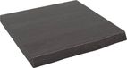 vidaXL Wastafelblad 40x40x(2-4) cm behandeld massief eikenhout donkerbruin