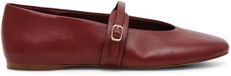 Steve Madden Ballerines Rejoice Rouge Cuir Bout pointu Boucle
