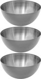 Secret de Gourmet - Saladier/plat de service - set 3x - Acier inoxydable - D24 cm