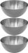 Secret de Gourmet - Saladier/plat de service - set 3x - Acier inoxydable - D24 cm