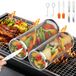 Panier à grillades Panier à grillades roulant Panier BBQ - Acier inoxydable 304 - 2 pièces - Pour légumes et poisson - Pour barbecue et camping