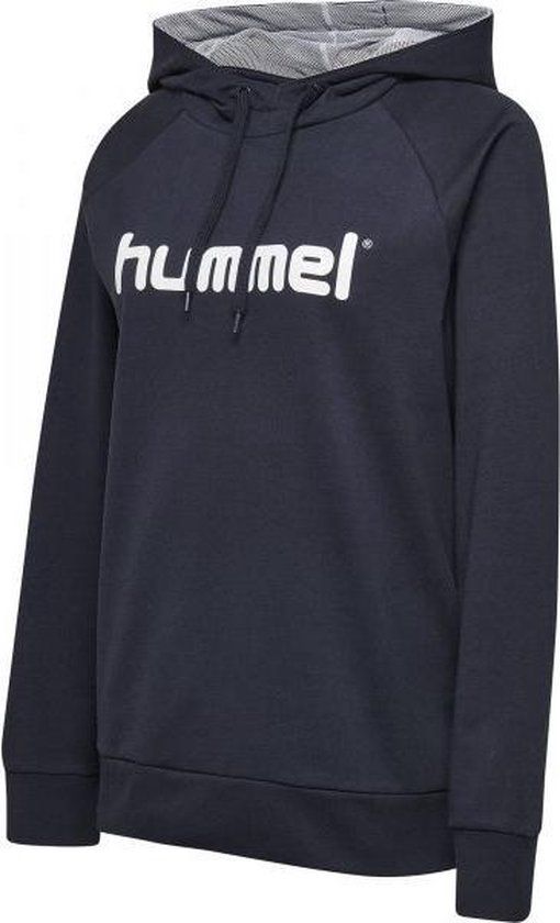 Hummel Go Cotton Logo Hoodie - Women - Navy - XXL