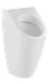 Villeroy & Boch Omnia Architectura urinoir rond avec alimentation et évacuation dissimulées blanc 55860001