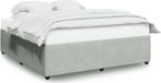 Maison Exclusive - Cadre de lit sans matelas gris clair 180x200 cm velours
