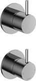 Hotbath Cobber CB129 robinet de mélange encastré pour douche avec inverseur 2 voies (partie finition)