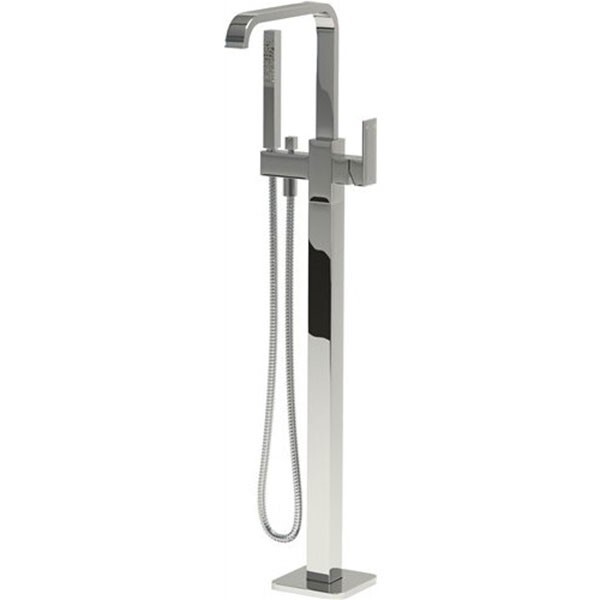 Clou Xo vrijstaande badmengkraan met handdouche type 3 chroom H99.5xD29cm CL/06.04003.29