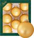 Krebs Boules de Noël - 8 pièces - Miel Or - Verre - 7 cm - Mat