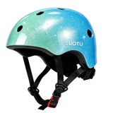 Suotu Kinderhelm - Verstelbare Fietshelm & Skatehelm - Maat M - Blauw/Groen