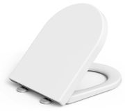 StarTech D-Shaped Toilet Seat - Antibacterial - Soft Close - PVC - Waterproof & Removable