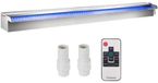 Latios Waterval Fontein Overloopgoot RVS 120 x 11,5 x 8 cm LED-strip Kleurrijk Afstandsbediening