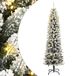 vidaXL Kunstkerstboom met 150 LED's en sneeuw 150 cm