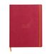 RHODIA 117712C - Soepel Schrift Framboos - A4+ - 22 x 29,7 cm - Gelijnd - 160 Afscheurbare pagina's - Clairefontaine Ivoor Papier 90 g/m² - Leeslint, Elastieksluiting - Imitatieleer