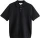 Next - Heren - Gebreid basic poloshirt met korte mouwen - Zwart
