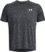 Under Armour UA Tech TextuRood SS-BLK Heren Sportshirt - Zwart - Wit