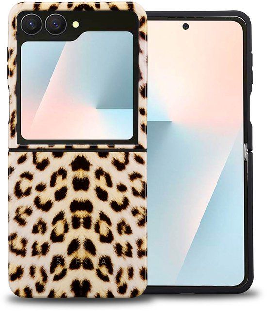 Selencia Hoesje - Geschikt voor Samsung Galaxy Z Flip 7 - Backcover - Wild Leo