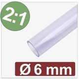 Quadrios 25CA606 Krimpkous zonder lijm Transparant 6 mm 3 mm Krimpverhouding:2:1 per meter