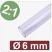 Quadrios 25CA606 Krimpkous zonder lijm Transparant 6 mm 3 mm Krimpverhouding:2:1 per meter
