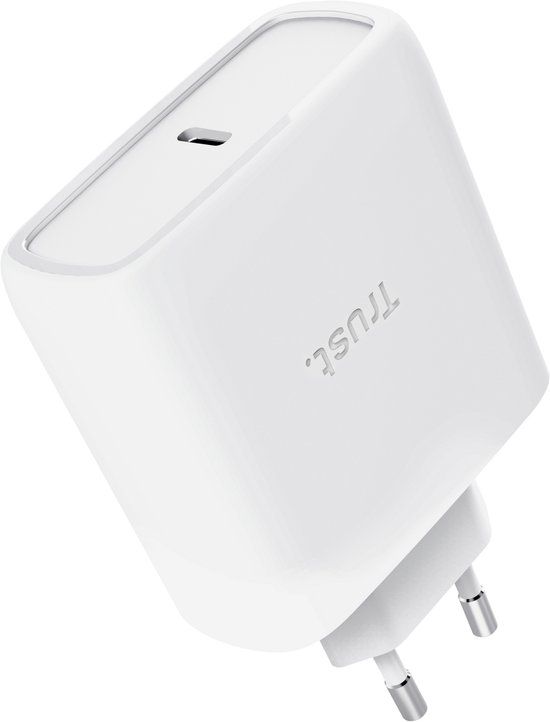 Trust Maxo GaN - 65W USB-C Oplader - Wit