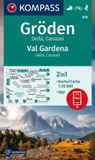 616 KOMPASS Karten Gröden / Val Gardena / Sella / Canazei D/I Wandelkaart 1:25.000