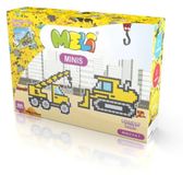 Meli Minis Klocki Set 2-en-1, grue et bulldozer, 500 pièces