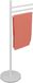 Relaxdays handdoekrek, 3 draaibare stangen, HxBxD: 85,5 x 42 x 22 cm, rvs, badkamer, handdoekhouder, wit