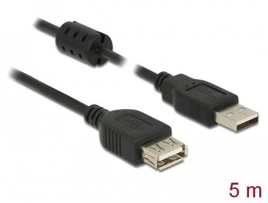 Delock Extension cable USB 2.0 Type-A male > USB 2.0 Type-A female 5.0 m black
