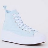 Converse Junior Chuck Taylor All Star Move Platform Sneaker Van Canvas - Licht Blauw - Maat 37.5