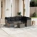 Maison Exclusive - Ensemble de meubles de jardin 8 pièces avec canapé et coussins, gris clair, en polyrotin