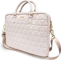 Guess Quilted Laptop Bag - Geschikt voor Alle Laptops - Tot 15 inch - Roze