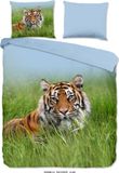 Good Morning dekbedovertrek tijger - 2 persoons 200x200/220 cm - Multi - 100% Katoen renforcé