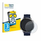 BROTECT - Screenprotector voor Amazfit Active 3 Premium - Folie Beschermfolie Beschermglas matte 3 Stuks