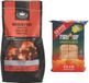 Fire-Up BBQ starterspakket - houtskool briketten 3 kilo - barbecue aanmaakblokjes 28x