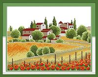 Toscanaal Borduurset Paysage avec Manuel et Matériel