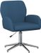vidaXL Draaistoel Stof Blauw