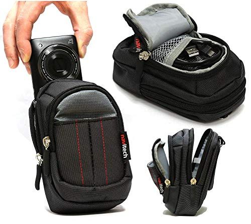 Navitech Zwarte camera tas Compatibel met de Sony Alpha A6100 Mirrorless Camera