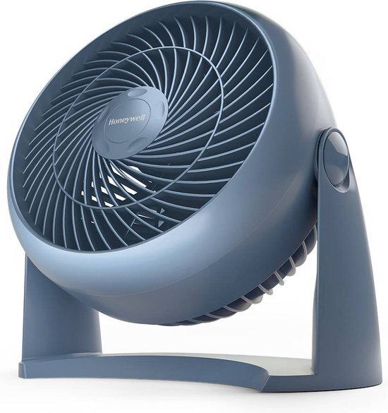 Honeywell Krachtige TurboForce-ventilator - blauw (stille verkoeling, 90° variabele kanteling, 3 snelheidsinstellingen, wandmontage, tafelventilator) HT900NE