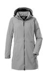 G.I.G.A. DX Dames Softshell Parka met Afritsbare Capuchon GW 34 WMN SFTSHLL PRK, Hellgrau, 48