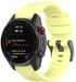 By Qubix - Siliconen sportbandje - Geel - 26mm Quickfit - Geschikt voor Garmin Fenix 8 / 8 Pro